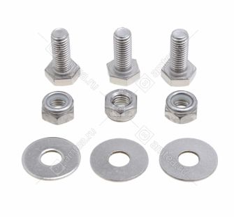 Крепеж крестовины барабана (винт М10х25, гайка, шайба) стиральной машины