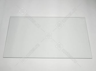 Полка стеклянная без обрамления над овощными ящиками холодильника Атлант