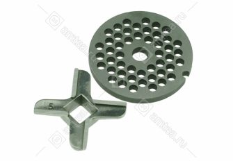 Нож + решетка средняя мясорубки Bosch, Zelmer, Philips