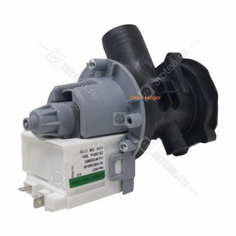 Насос Askoll с улиткой (на 3х винтах клеммы сзади раздельно) Indesit, Ariston