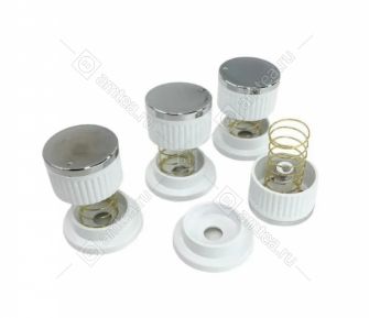 Ручки универсальные (комплект 4 шт.) для газовых плит белые