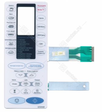 Сенсорная панель кнопок (мембрана) для СВЧ Samsung CE101KR/CE101K
