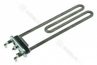 ТЭН (нагреватель) L=235 мм, 1950W, прямой с отверстием стиральной машины Bosch, Siemens, Electrolux