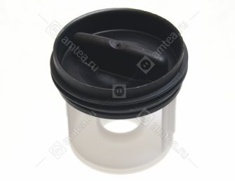 Фильтр (крышка, заглушка) насоса (черный) стиральной машины Bosch, Siemens ORIGINAL