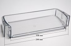 Балкон двери (малый, прозрачный) холодильника Атлант