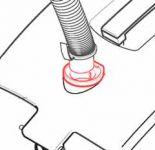 Фиксатор шланга к корпусу пылесоса Thomas