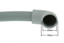 Шланг сливной (вход Г-образный) стиральной, посудомоечной машины 2 м Ø21/29мм