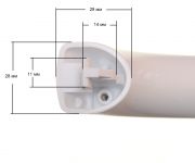 Ручка двери холодильника Bosch, Siemens L=320 mm ORIGINAL