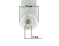 Анод магниевый М6х10мм D=16мм L=120мм для водонагревателя 