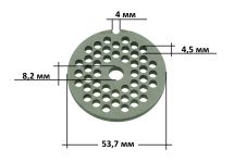 Нож + решетка средняя мясорубки Bosch, Zelmer, Philips