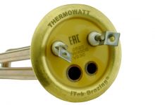 ТЭН (нагреватель) водонагревателя 2000W RF 64 Thermowatt PREMIUM (медь, М4, фланец 64 мм) изогнутый, клеммы под винт