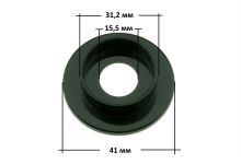 Юбка (воротник) ручки регулировки плиты Gefest черная