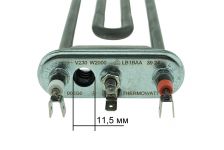 ТЭН (нагреватель) L=203 мм, 2000W, прямой с отверстием стиральной машины Bosch, Gorenje