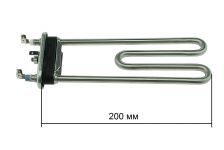 ТЭН (нагреватель) L=203 мм, 2000W, прямой с отверстием стиральной машины Bosch, Gorenje