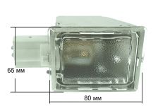 Плафон в сборе (лампа, плафон, цоколь) духовки Gefest