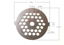 Решетка (средняя 5.0 mm) мясорубки Panasonic, Vitek, Scarlett, Moulinex, Tefal, Polaris