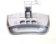 Ручка люка (комплект, серебро) стиральной машины Indesit, Ariston, Kaiser