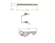 Ручка люка (комплект, серебро) стиральной машины Indesit, Ariston, Kaiser