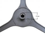 Крестовина (куплер, ролики) вращения тарелки СВЧ печи LG