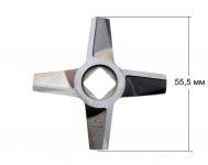 Нож № 8 (двухсторонняя заточка) мясорубки Bosch, Zelmer