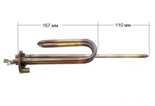 ТЭН (нагреватель) водонагревателя 1500W RCA TW (медь, фланец 48 мм, M6) под овальный фланец